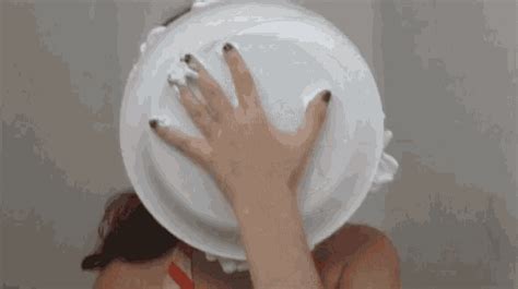 pie face gif|girl pied gif.